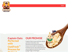 Tablet Screenshot of mycaptainoats.com
